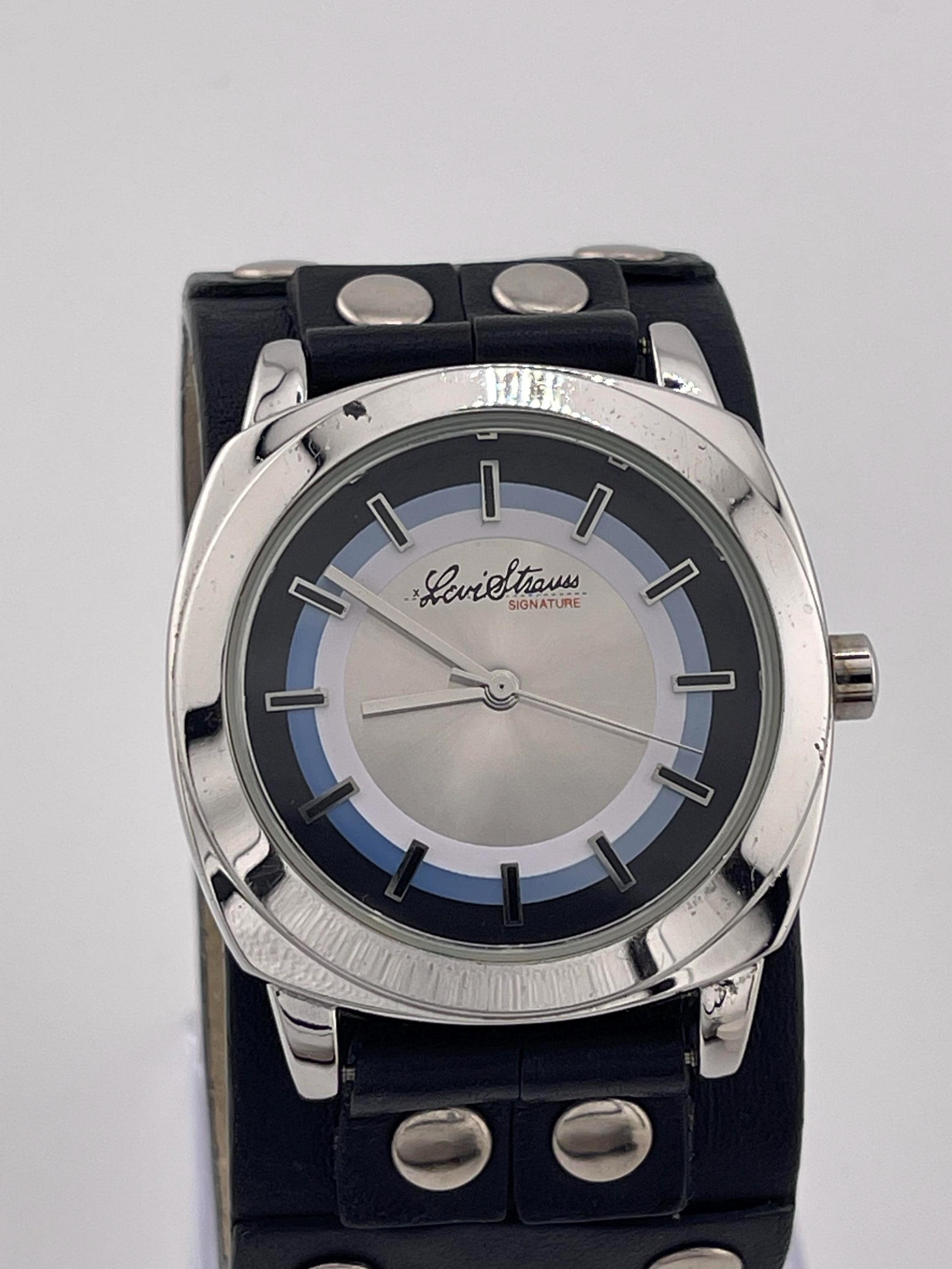 Levi Strauss Signature Quartz Vintage Watch – Silver Case With