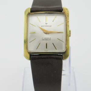 Ermano Vintage Men&#39;s watch Mechanical - Wind up watch - Swiss made - 1950&#39;s