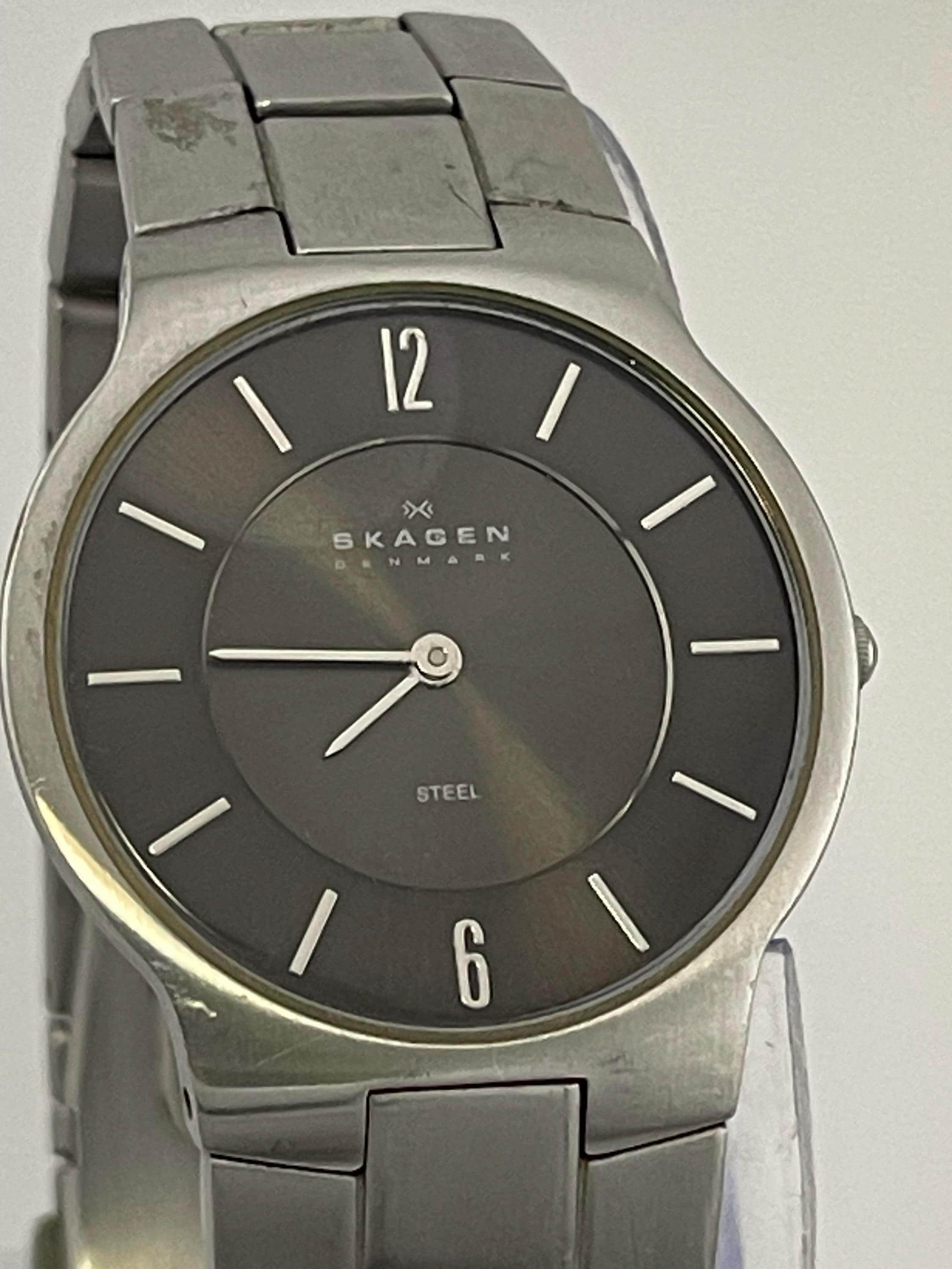 Skagen Denmark 572LSXM Men's Watch – Silver Link Stainless Steel
