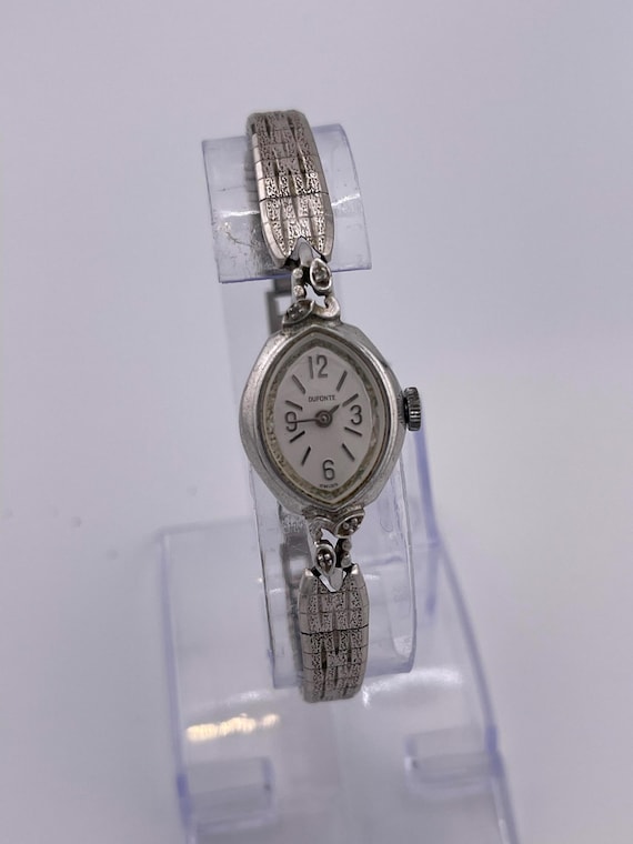 Duponte Vintage Wind Up Watch S.T.Dupont Paris Tank Swiss Made Michanecal Hand Winding  main image 4
