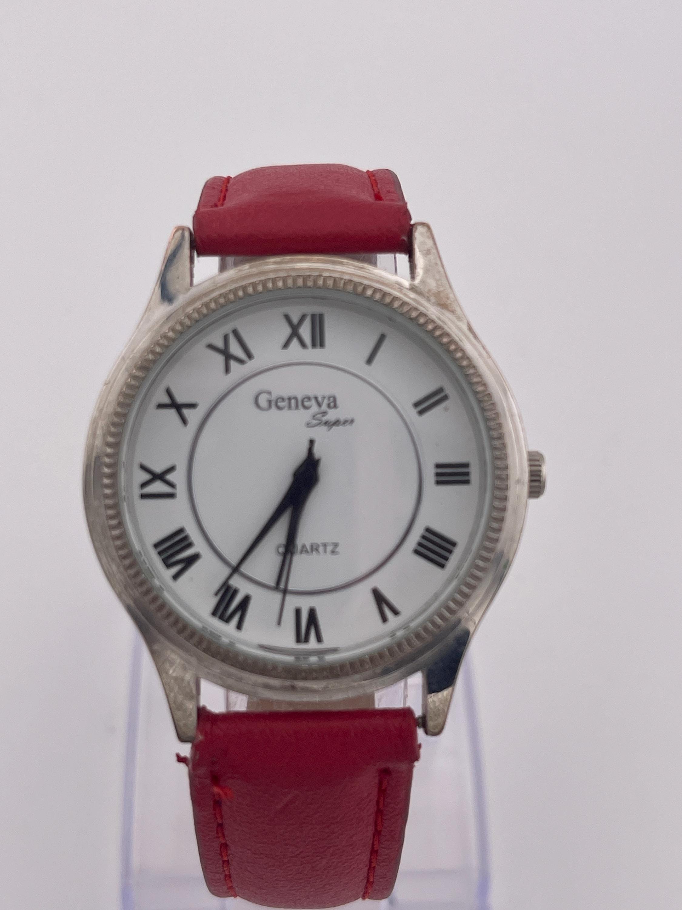 Geneva Super Quartz Watch FMDCT429A (c.2010s) – White Dial, Roman