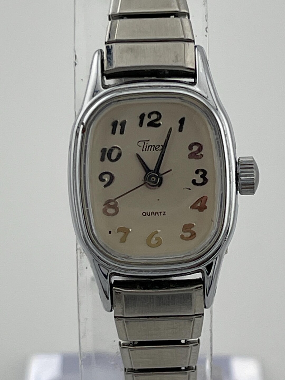 Timex T44 Silver Tone Rectangular Ladies Watch C.2000s - Etsy