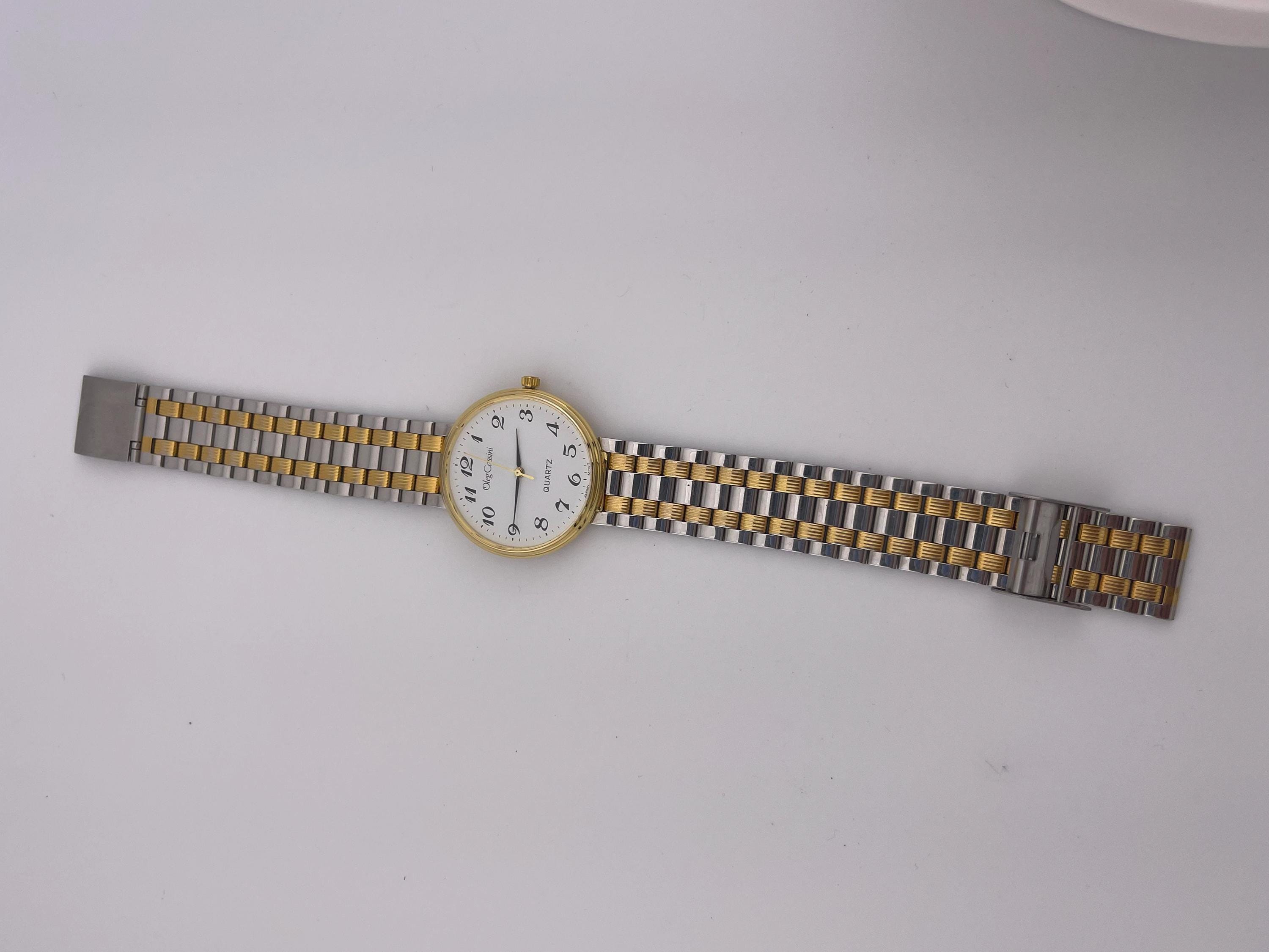 Oleg Cassini Wristwatch Quartz Dual Tone Analog Unisex Wrist Watch Japan Movt Vintage Oleg Cassini Ladies Watch | Designer Wedding Watches  main image 3
