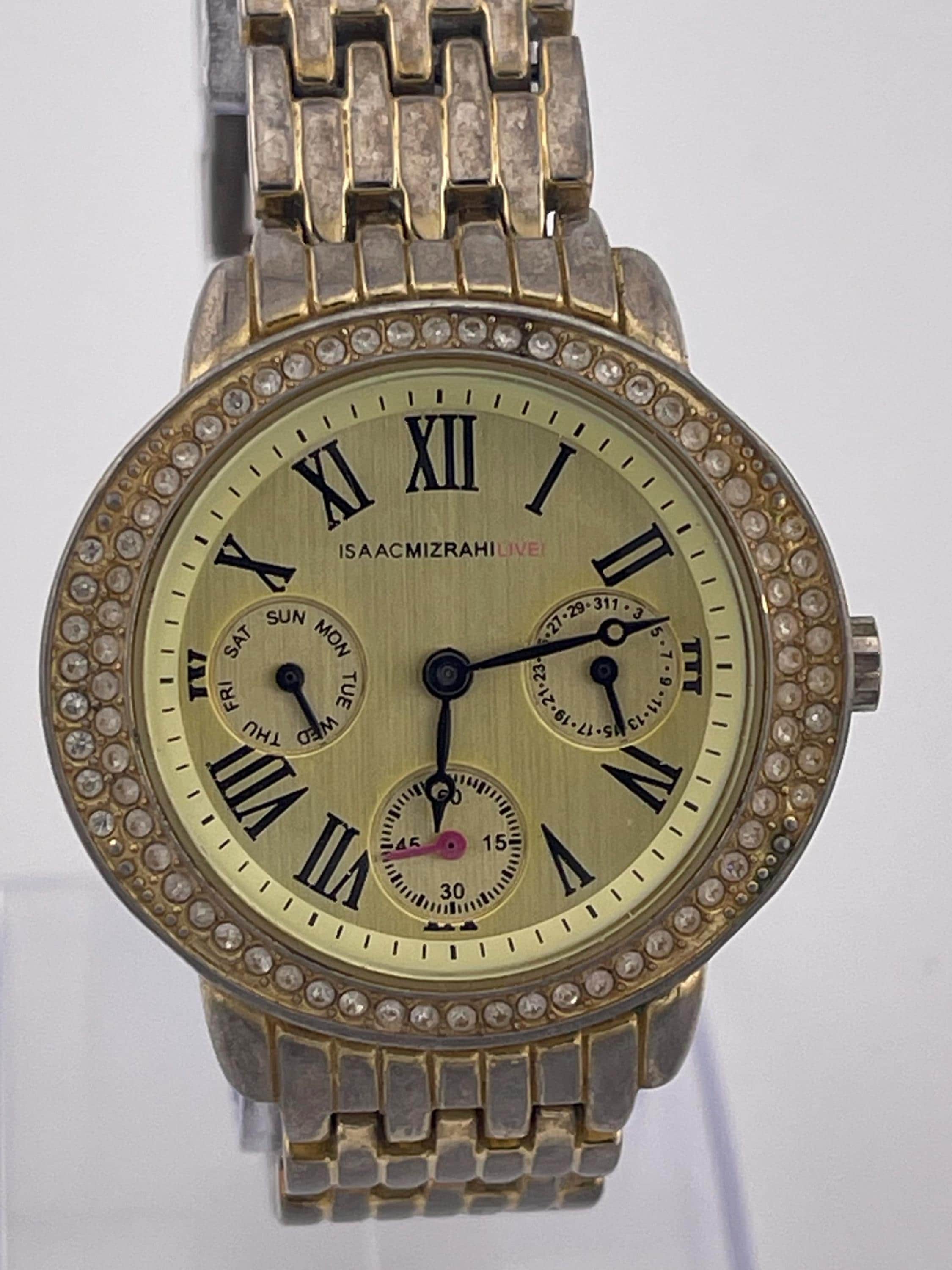 Isaac Mizrahi Live! Ladies Gold-tone Multi-function Quartz Watch W
