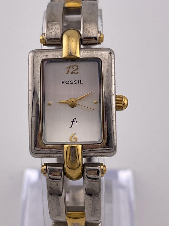 Two-Tone Gold & Silver Rectangular Quartz Watch Two-tone Gold & Silver Quartz Watch – Rectangular Minimalist  main image 4