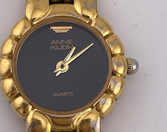 Anne Klein Charm Watch Bracelet Heart Black Ribbon Logo Bag Shoe Cell Gold​ Anne Klein Charm Watch Bracelet Heart Black Ribbon Logo Bag  main image 2