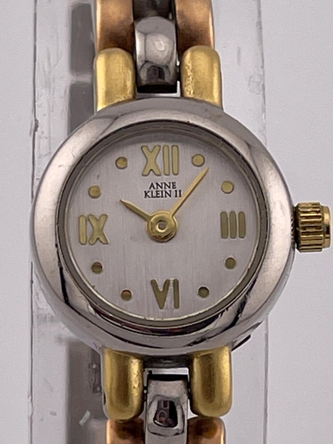 Vintage Anne Klein Quartz Ladies Watch Genuine Snake Made in Italy Glamorous Vintage Anne Klein Snake Print Leather Band Quartz  main image 2