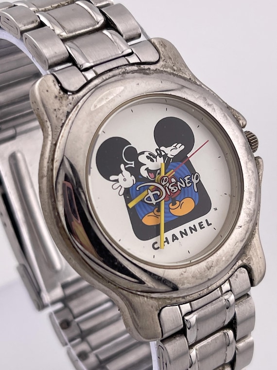 Disney Channel Mickey Mouse Quartz Watch C.1990s – Stainless  display picture 3