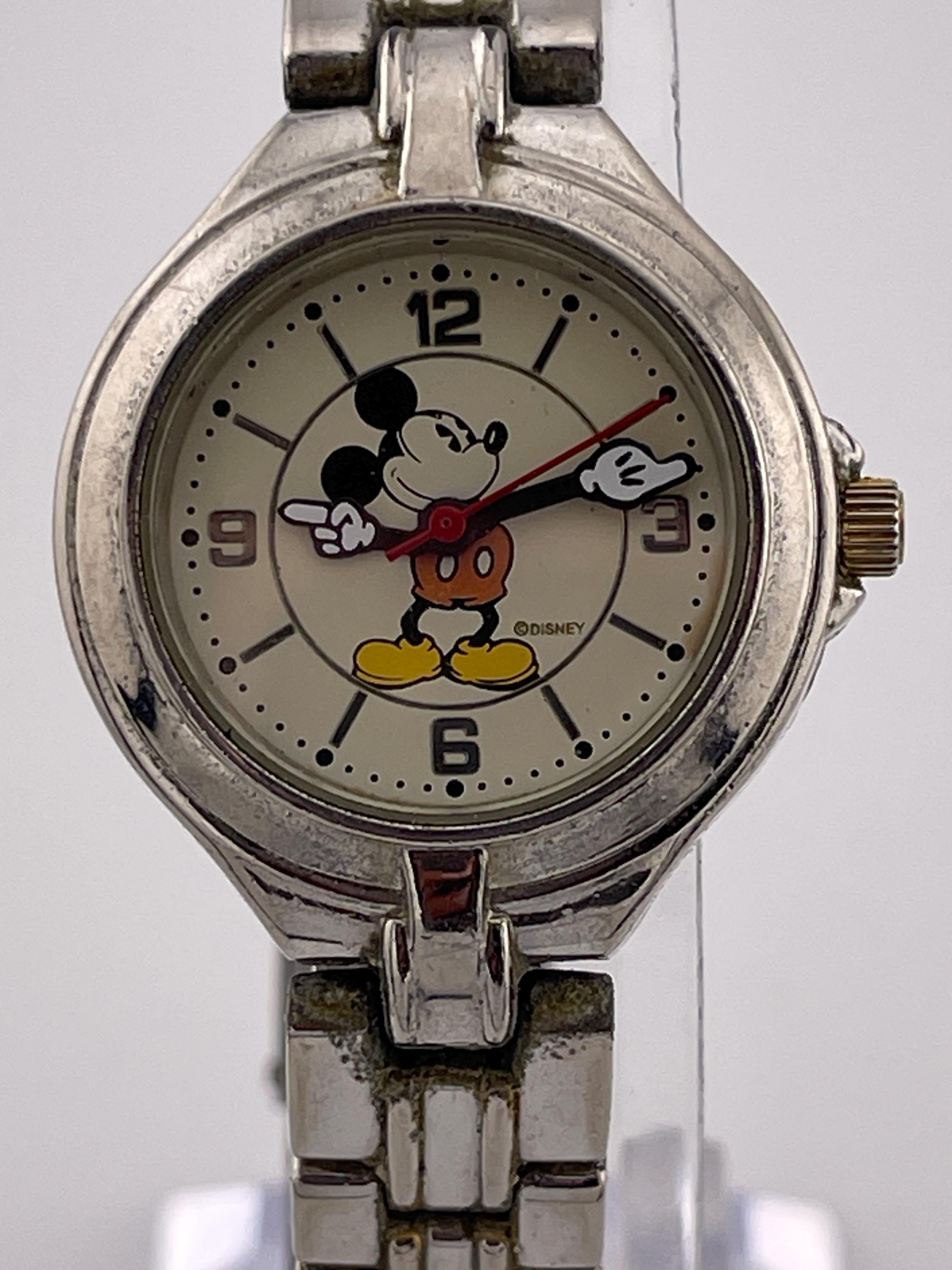 Vintage Disney World Silver Mickey Watch Disney - Brandclub - Full Color Mickey Mouse Head Silhouette  main image 3