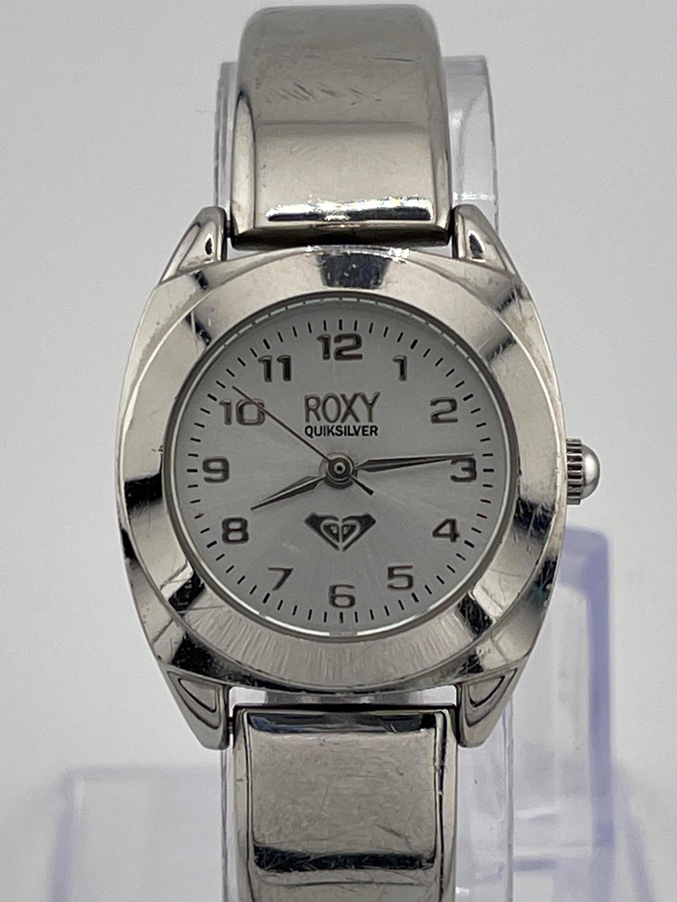 Vintage Roxy Quiksilver RX210 Women's Silver-tone Quartz Watch