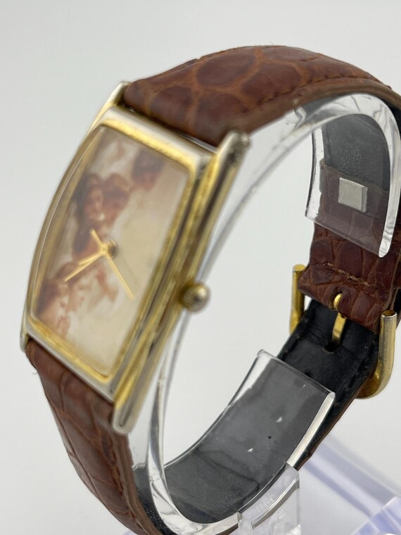 Classico Cherub Motif Rectangular Quartz Watch c.… - image 4