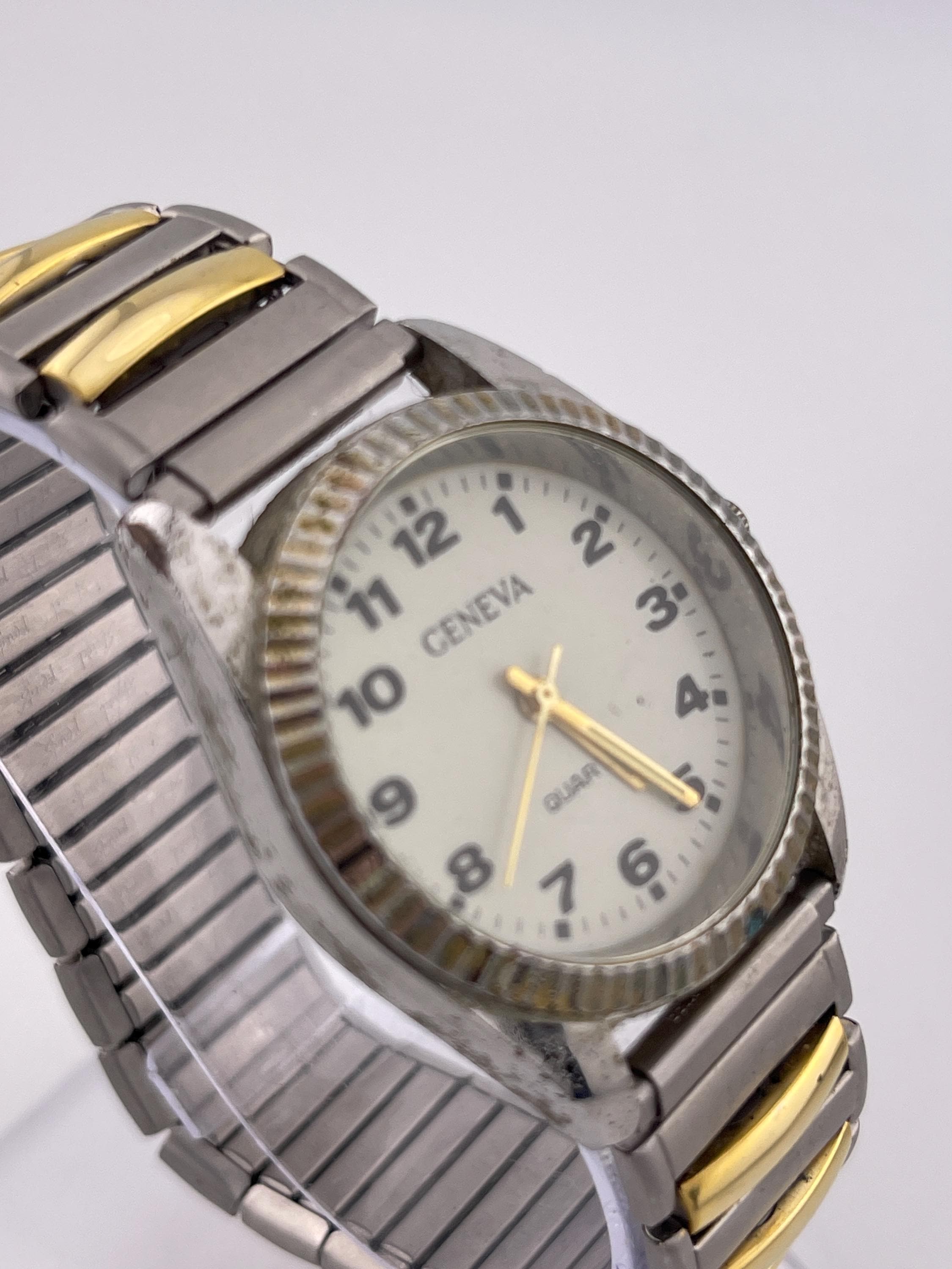 Oidea Orologio Da Donna Elastico Con Cinturino In Acciaio Stampato, Quadrante Analogico Con Numeri Arabi, Stile Bohémien, 43x35mm
