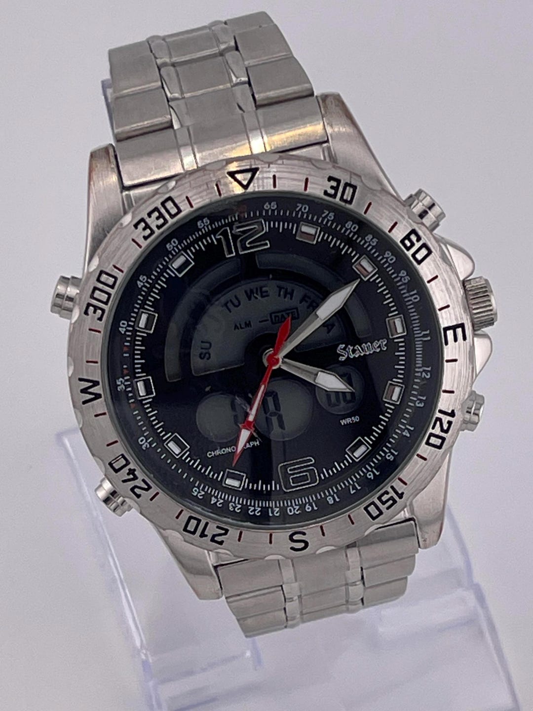 Stauer Compendium Hybrid Vintage Watch 19093 Model- Japan Movt 2010s - Etsy