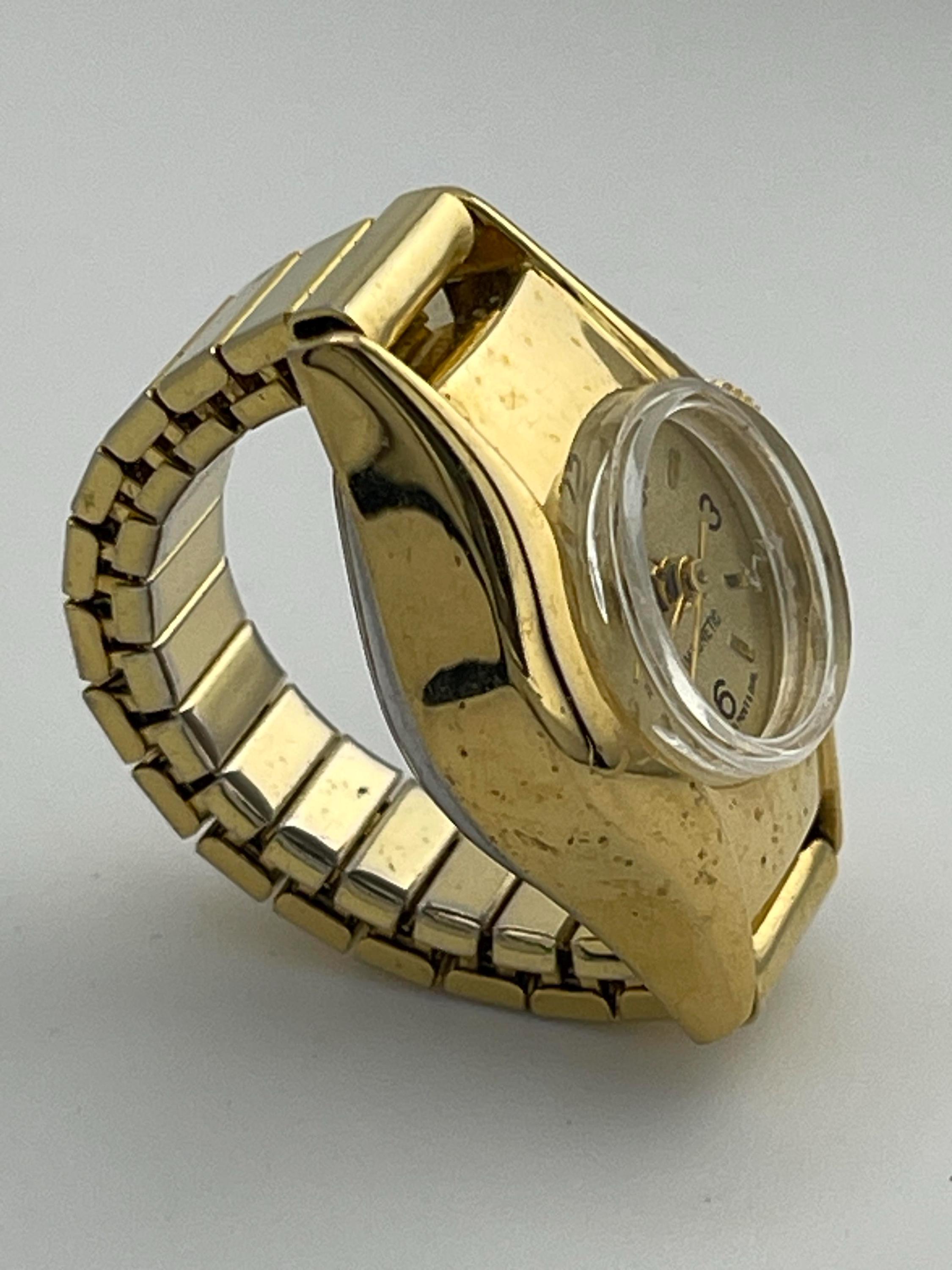 Vintage Cyrano Silver & Gold Tone‎ Leaf Pattern Manual Mechanical Wind-Up Watch Vintage Cyrano Hong Kong Women main image 3