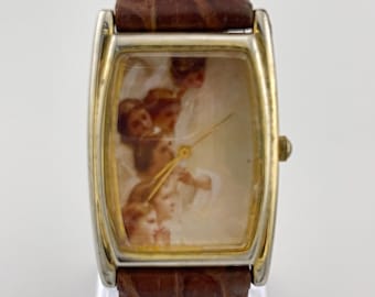 Seiko SII Raphael Cherub Gold Watch - Etsy display picture 3