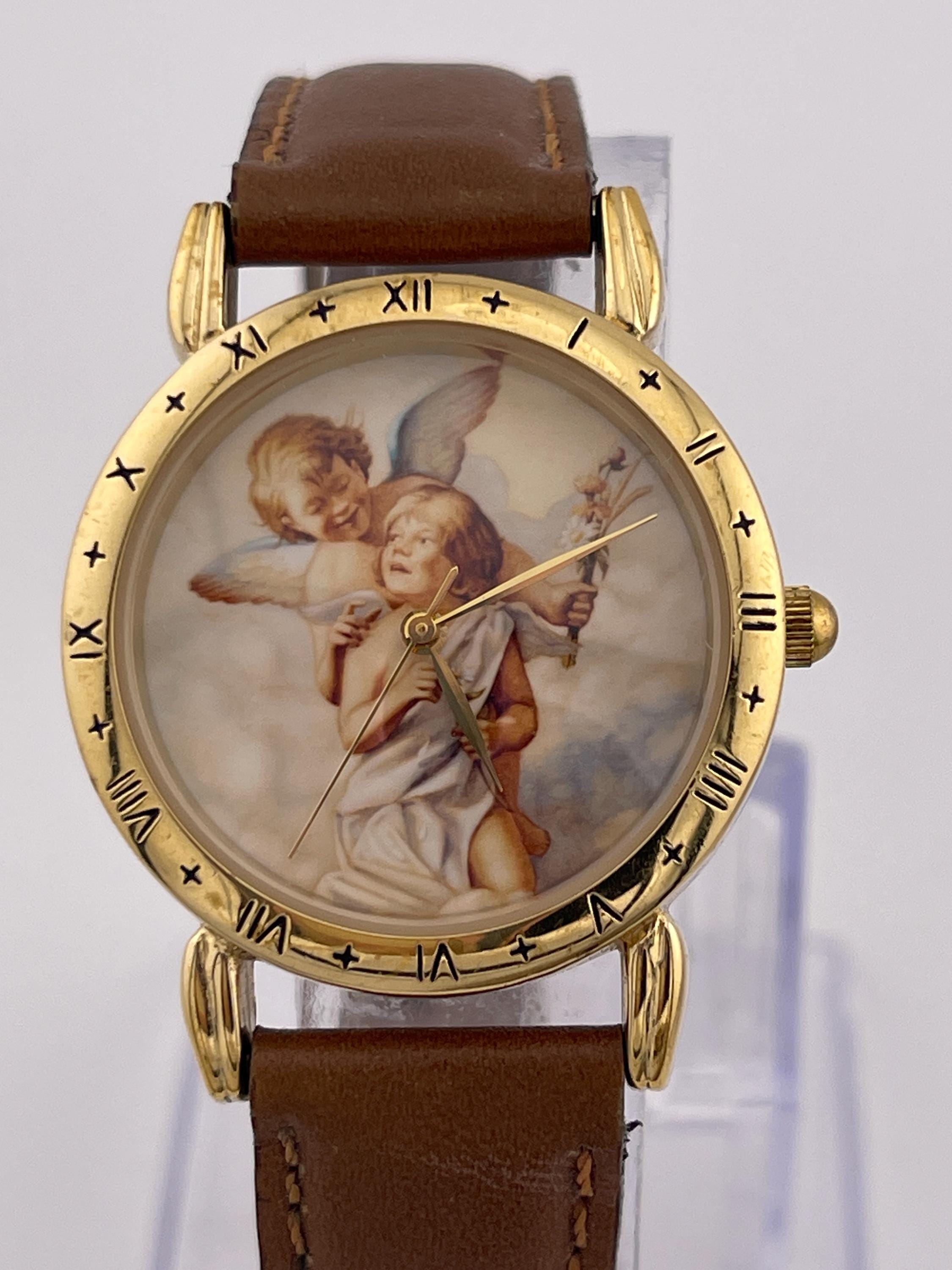 Vtg Divine Time By Relic Angel Of Love Roman Numeral Bezel Watch ZR-90102 Vintage Divine Time by Relic Angel of Love ZR-90102 Quartz  main image 4
