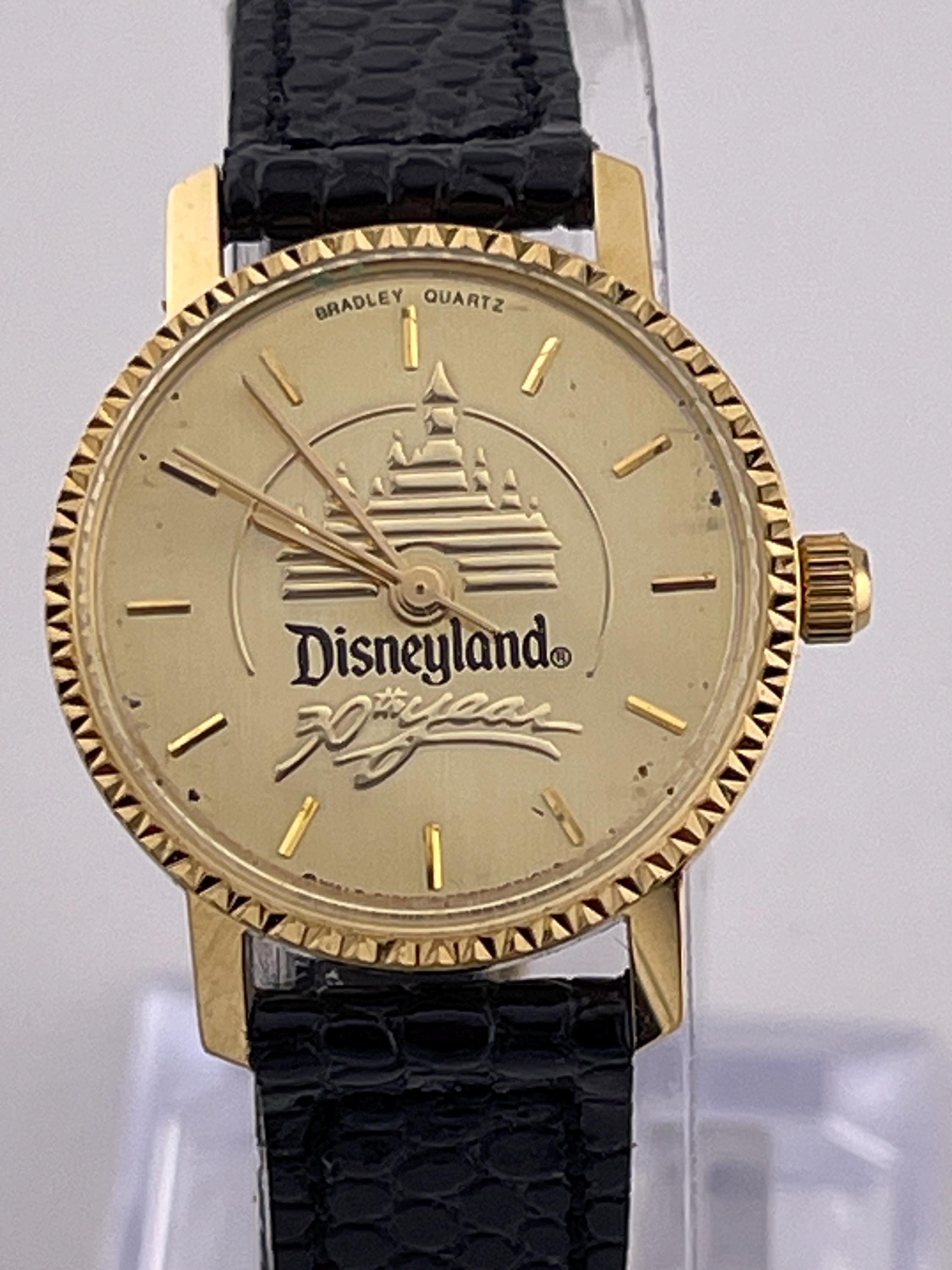 Disneyland 35 Years Celebration Gold Quartz Watch Red Band Disneyland Watch 50th Anniversary Special | Mercari main image 4