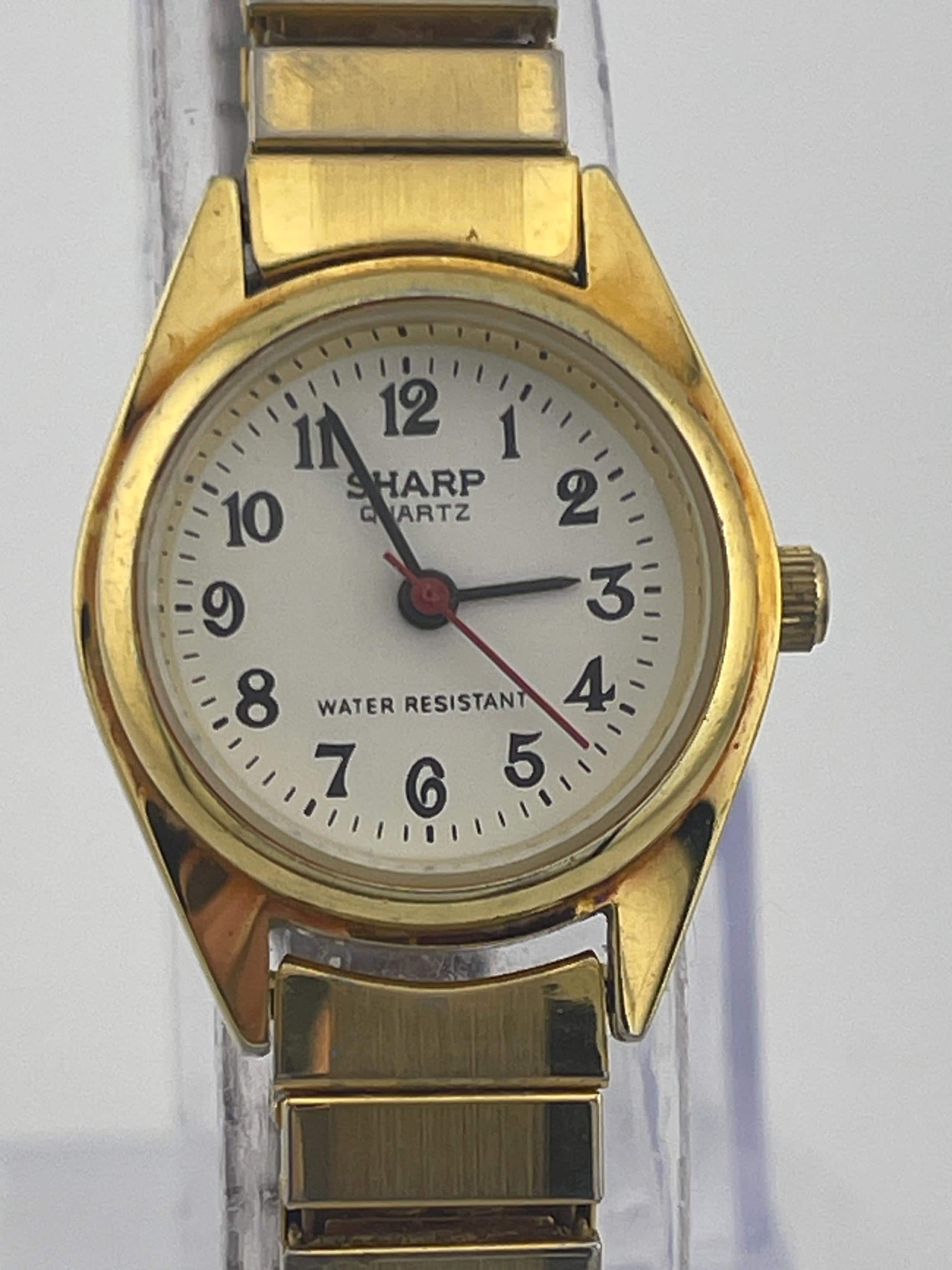 Sharp Quartz Ladies Watch 343891-P (c.1990s) – Gold-tone  display picture 2