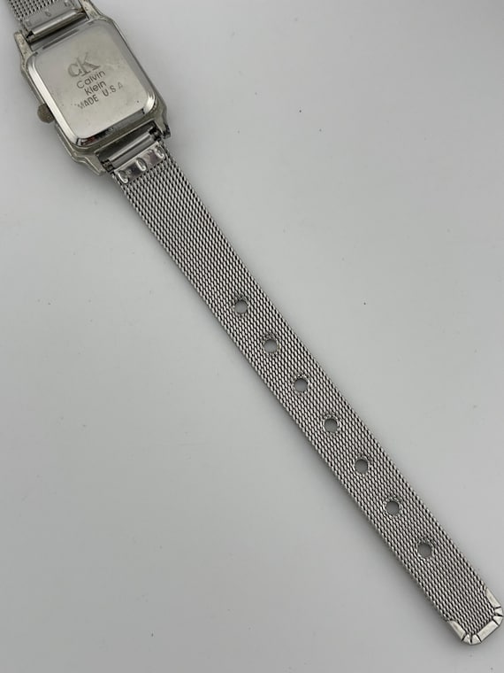 Calvin Klein Rectangular Black Dial Mesh Band Wat… - image 13