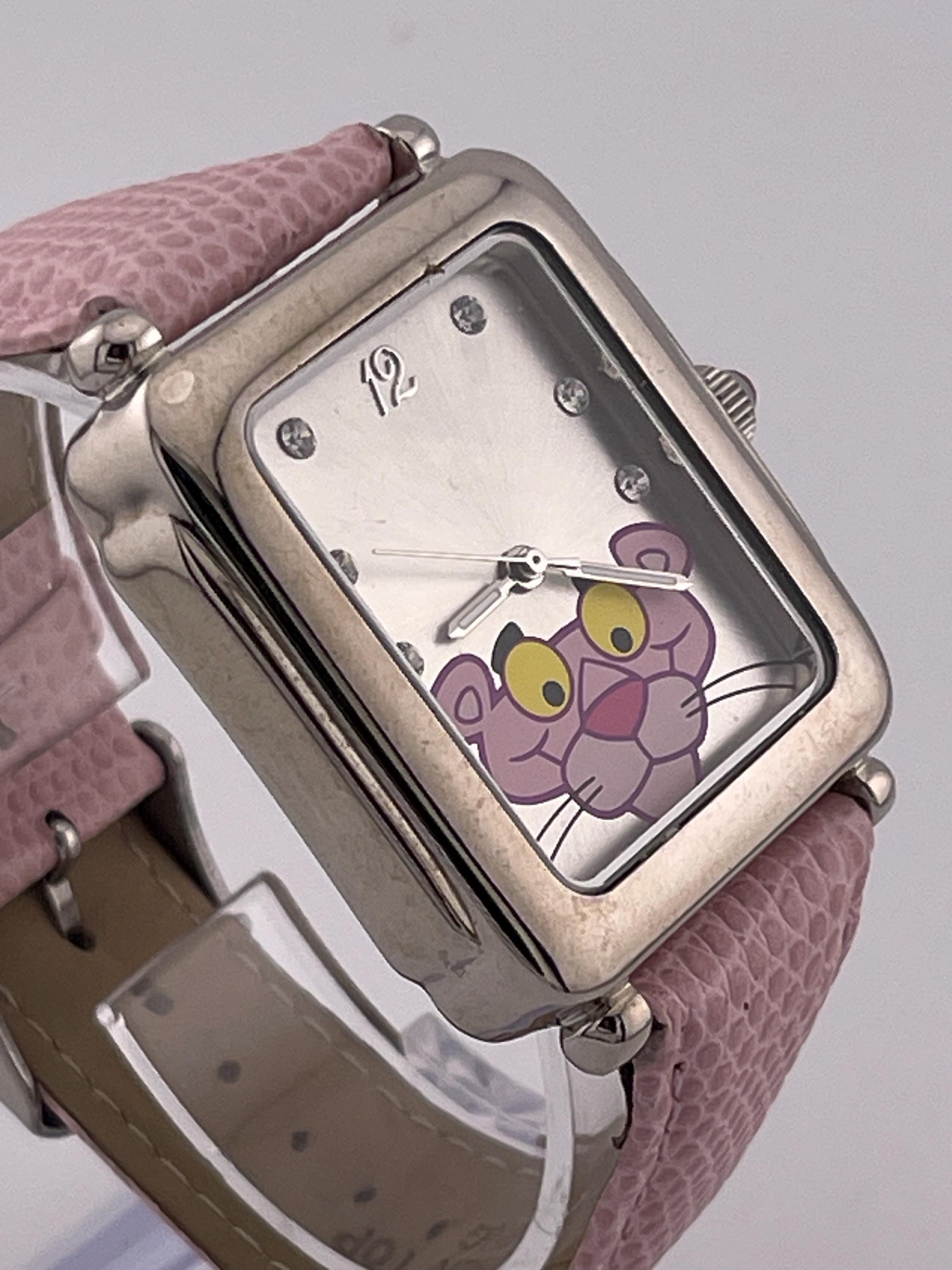 Vintage Pink Panther Ladies Quartz Watch C. 2000s | Square 