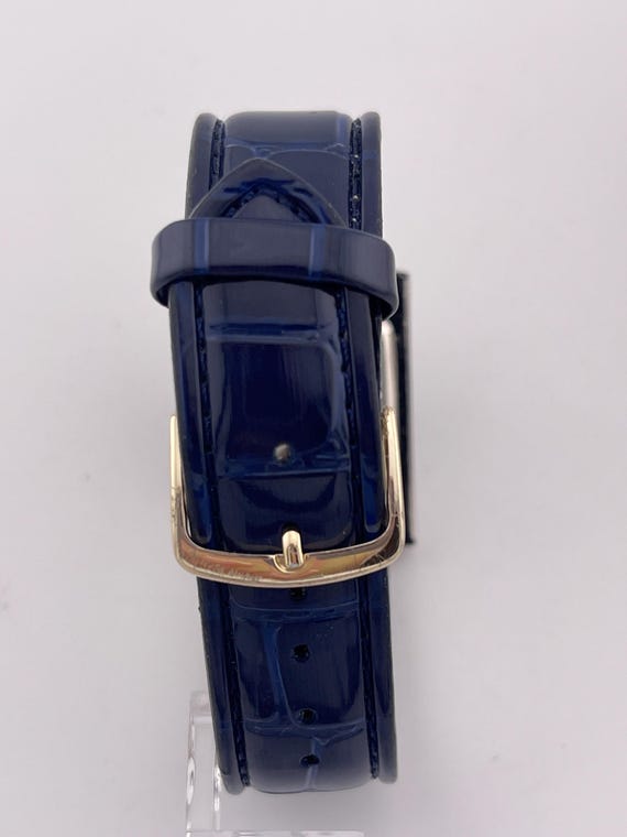 Vintage Fred Belay Rectangular Blue Dial Dress Wa… - image 7
