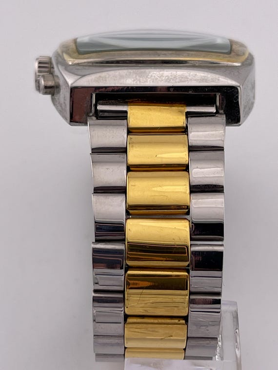 Vecceli Rectangular Two Tone Quartz Multi Functio… - image 4