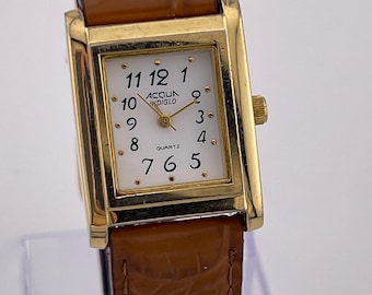 Vintage Carriage by Timex Womens Watch Rectangle Face Brown Black Leather Strap IMG_3899_1200x1200.jpg?v=  main image 2