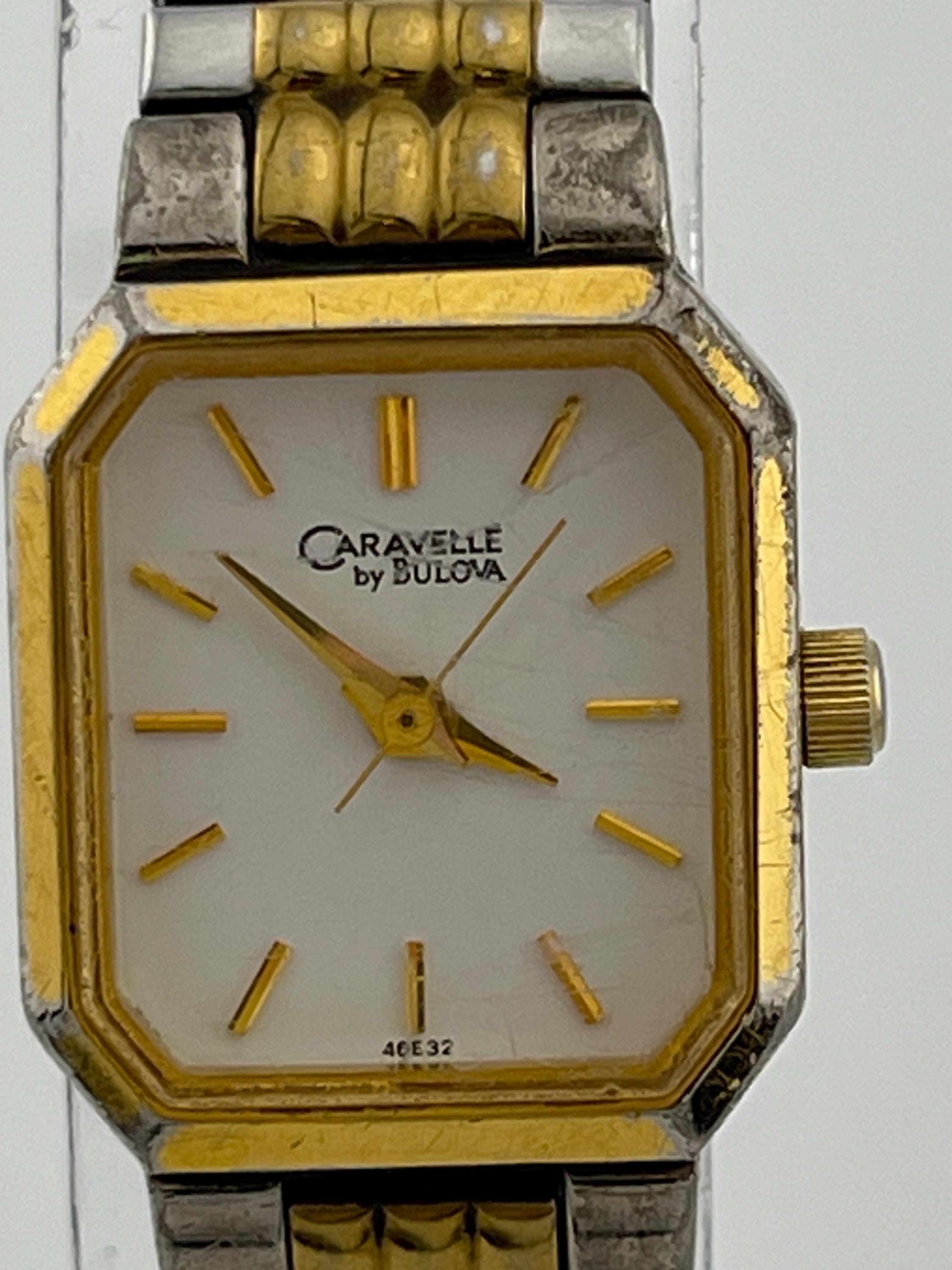 Caravelle by Bulova Women\'s Two-Tone Quartz Watch Gold Silver Tone Expansion Caravelle Aqualuxx Two Tone Crystal Silver Dial Ladies Watch  main image 3
