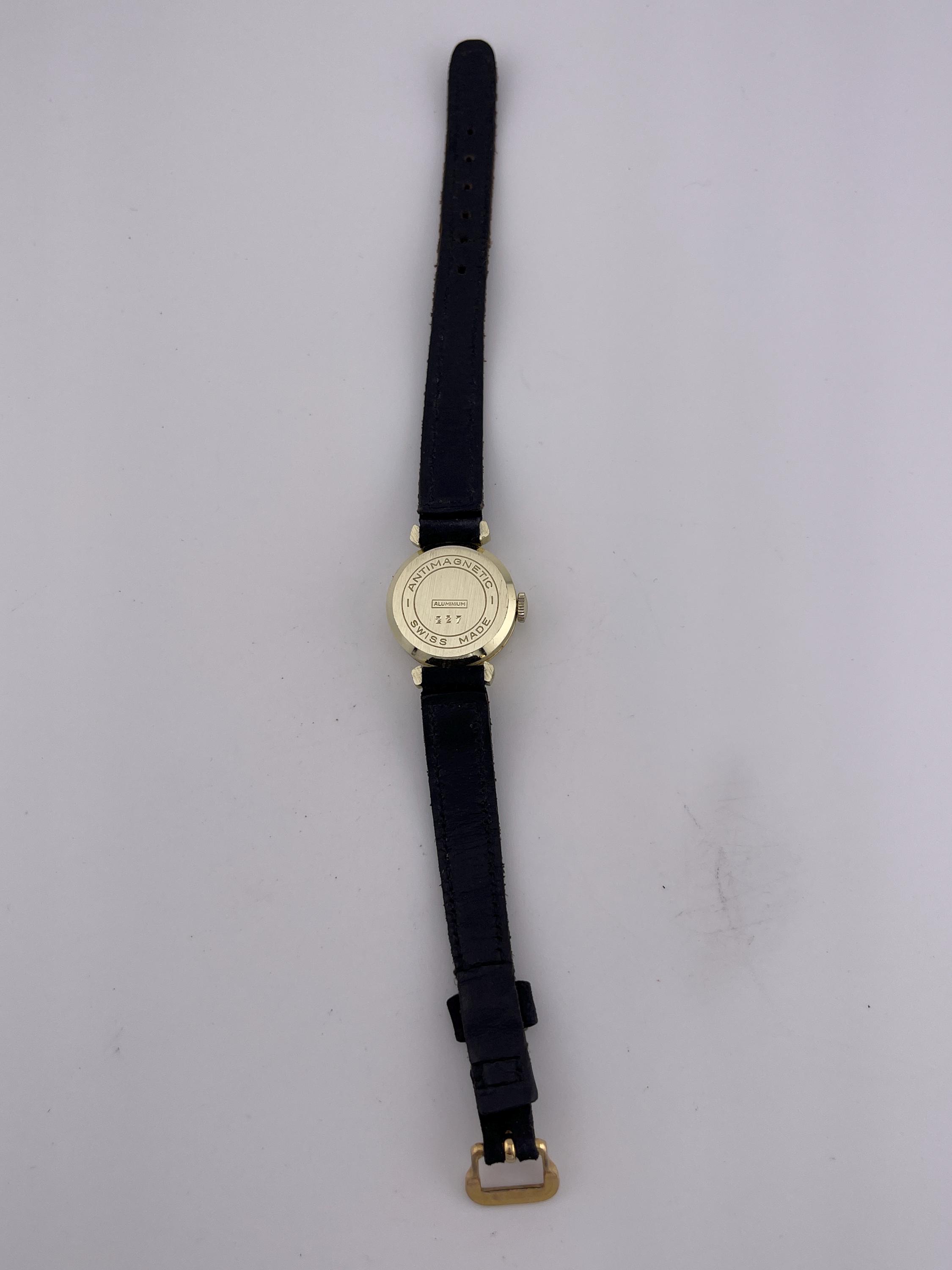 Bercona Antimagnetic Swiss Watch C 1950s Gold Tone 21mm 