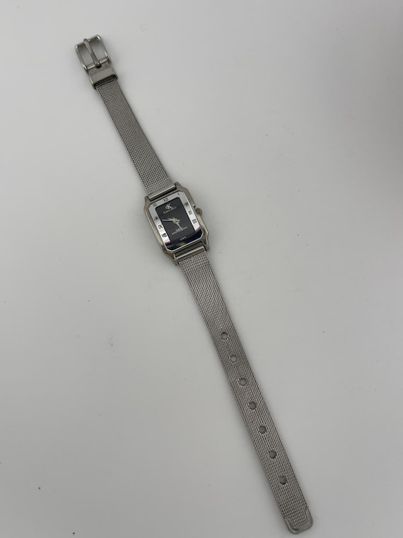 Calvin Klein Rectangular Black Dial Mesh Band Wat… - image 11