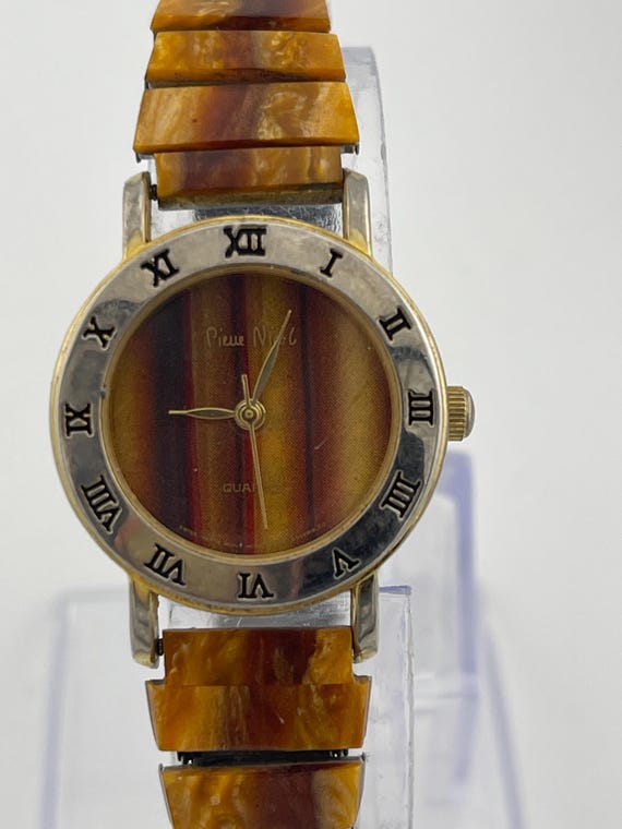 Vintage Pierre Nicol Quartz Ladies Watch Tiger Eye C.1990s  display picture 1