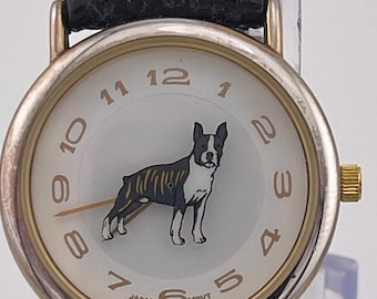 Warp Watch Inc Boston Terrier Vintage Watch c.1990 – Japan Quartz Movement, Made in Hong Kong