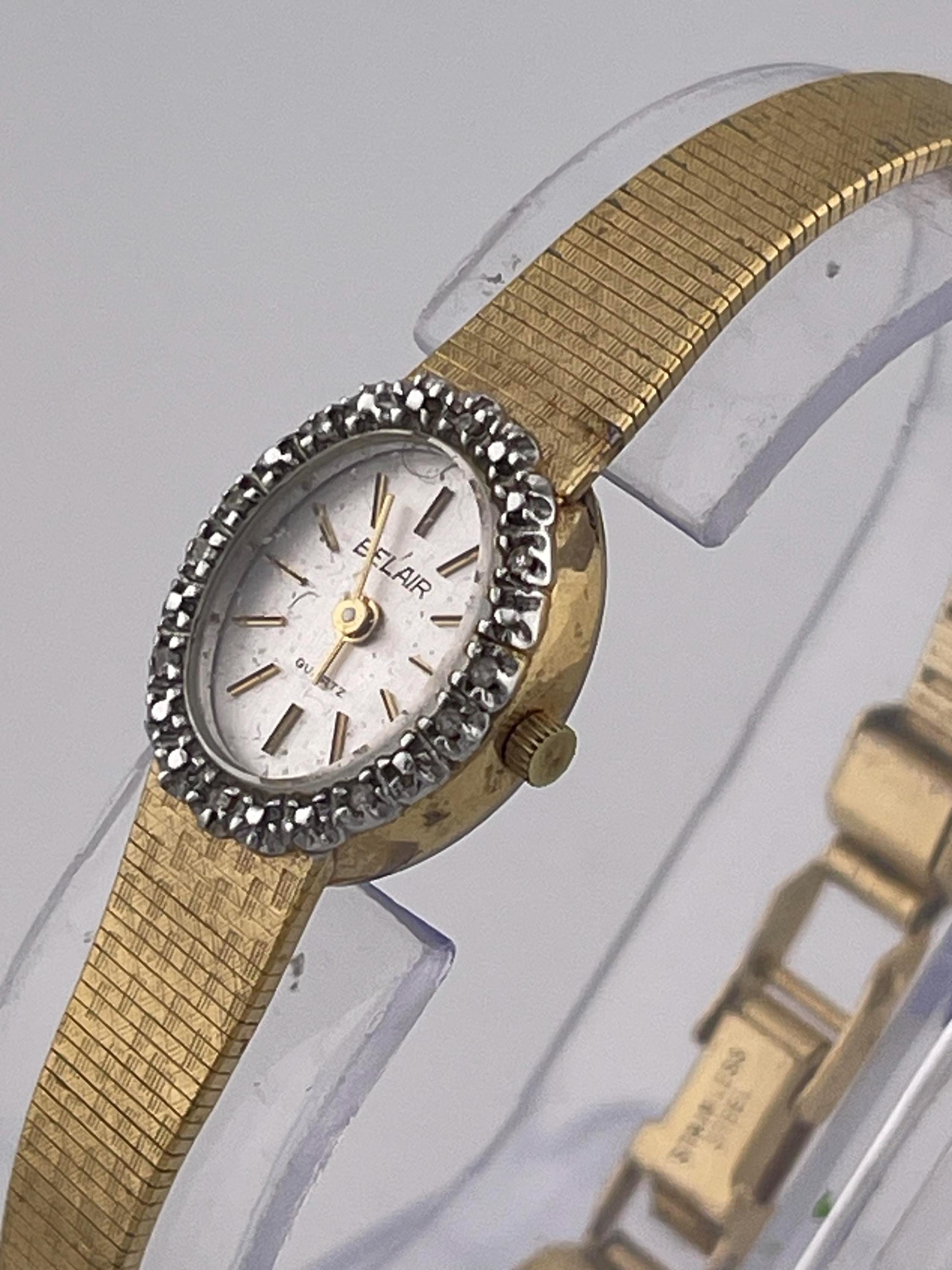 Vintage Belair Gold and White Women\'s Watch Men main image 2