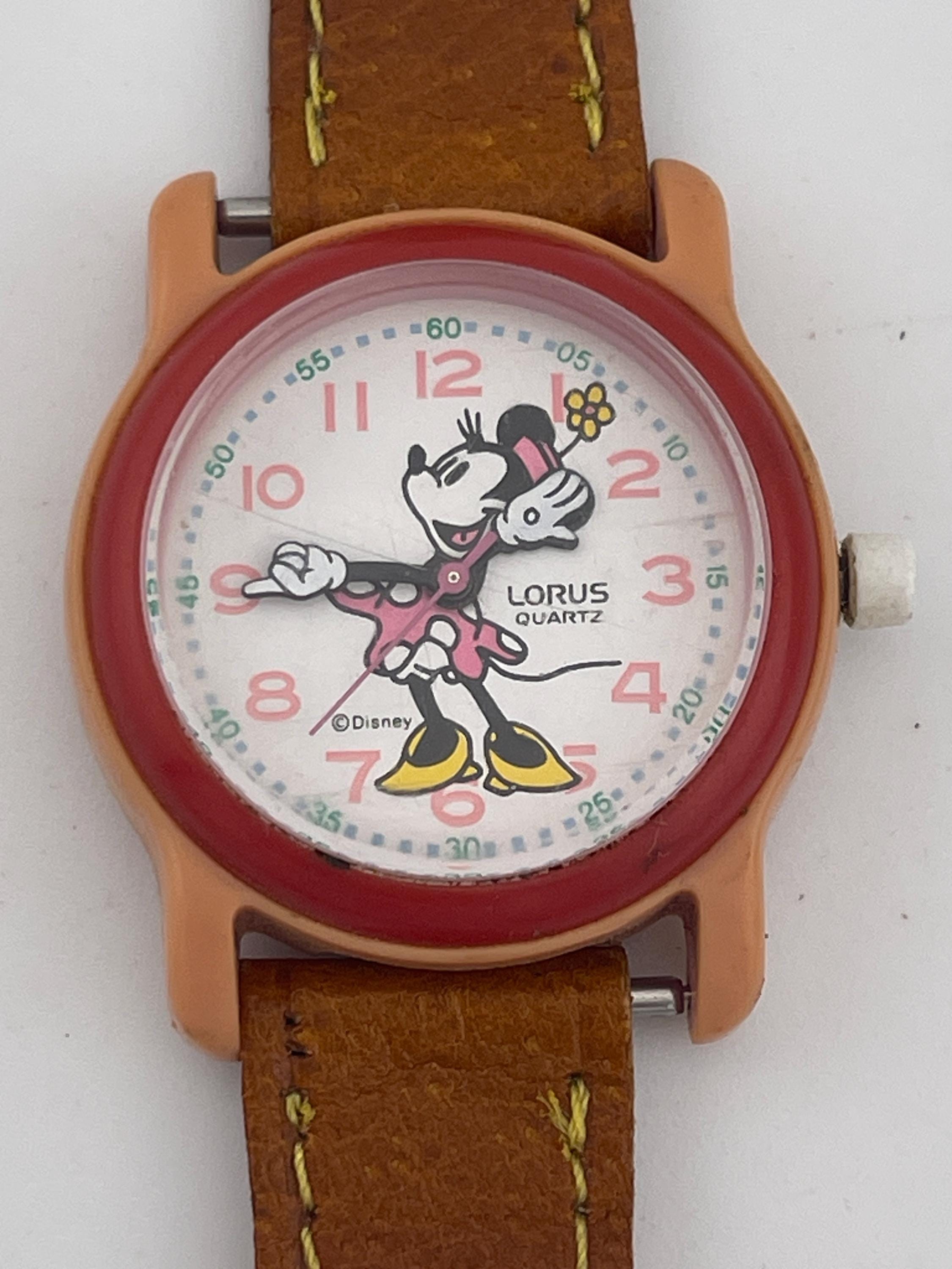 ヴィンテージ ローラス ディズニー ミニーマウス ウォッチ V821-0290 