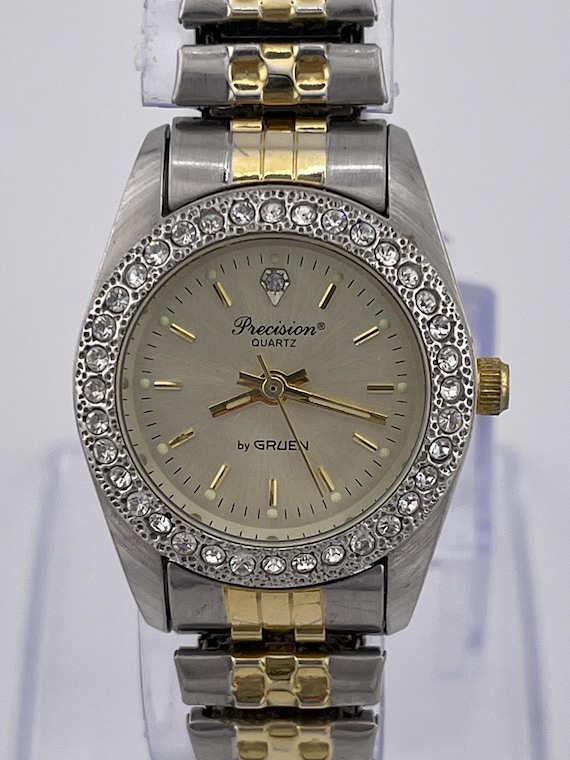 Precision by Gruen Vintage Ladies Quartz Watch, Two Tone  display picture 1