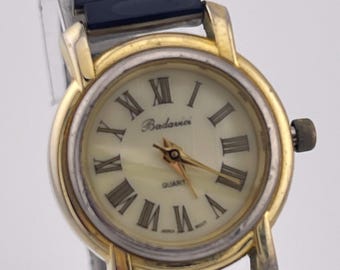 Vintage Ladies Badavici Gold-tone Watch With Black  display picture 1