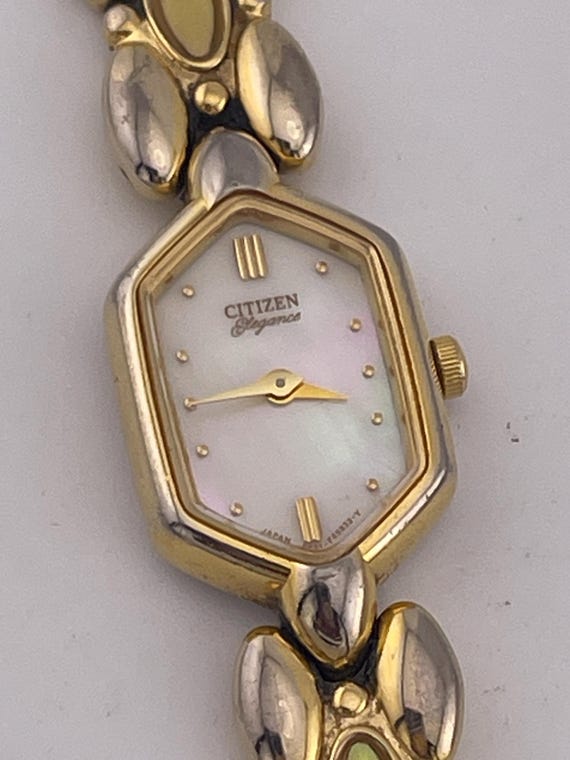 Vintage Citizen Elegance Quartz Womens Watch Hexagonal MOP  display picture 1