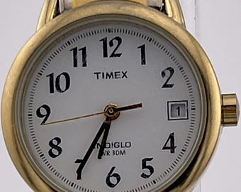 Vintage 2006 Timex Indiglo 27mm Two Tone Women display picture 3