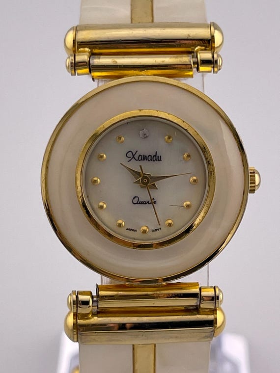 Xanadu Quartz Gold Tone Bracelet Watch C. 1990s Japan Movement