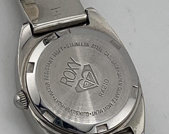 Vintage Roxy Quiksilver RX210 Women's Silver-tone Quartz Watch