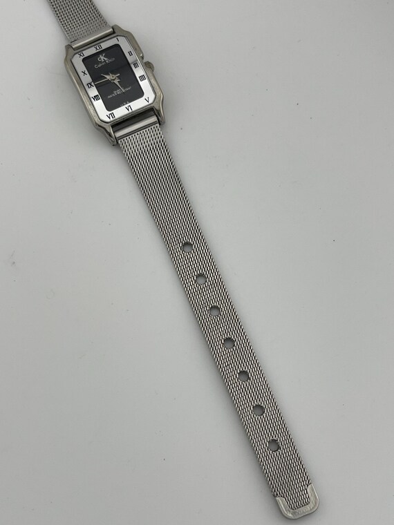 Calvin Klein Rectangular Black Dial Mesh Band Wat… - image 10