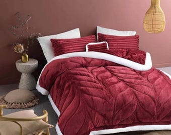 Set di piumoni in microfibra floreale – Biancheria da letto boho ispirata alle trapunte vintage