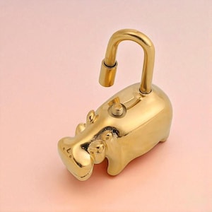 Bag Charm Lock Pendant, Steel Animal Lock for Handbags, Pegasus Hippo Purse Charm, Luxury Bag Accessory, Bag Charms, Bag Pendant