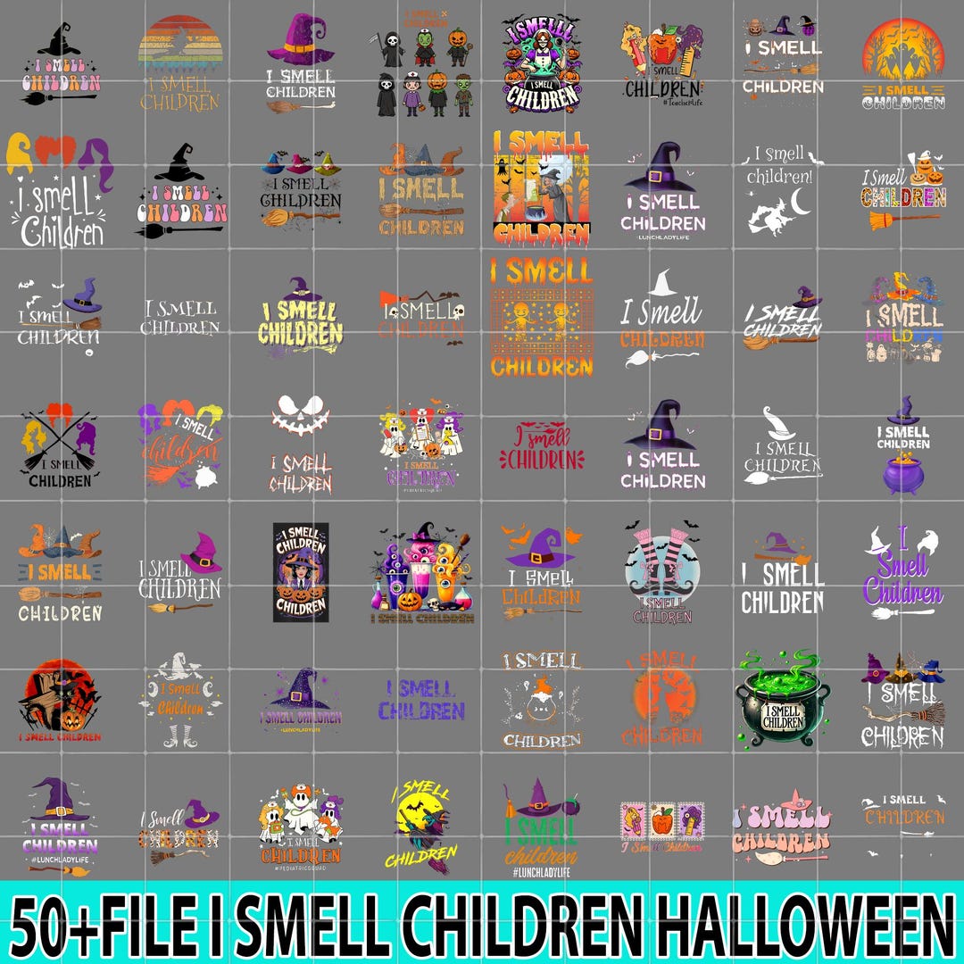 50+ Design I Smell Children Halloween Bundle Png, Hocus Pocus Png ...