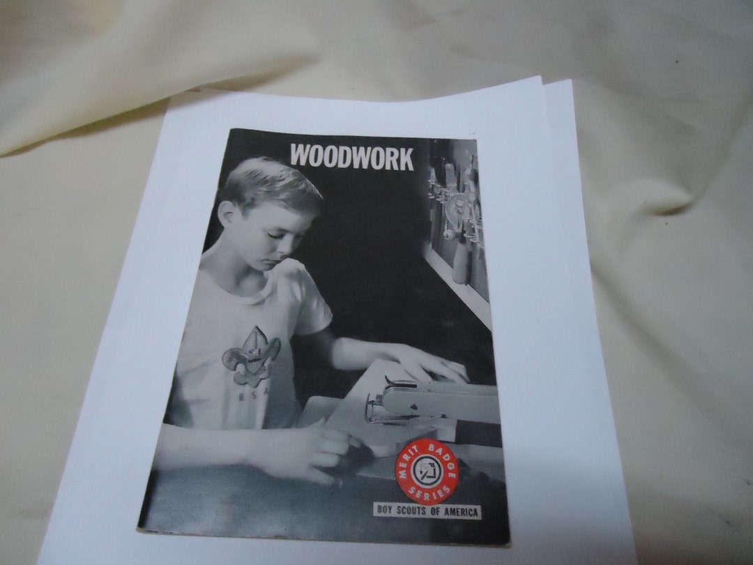 Vintage 1972 Woodwork Merit Badge Book Boy Scouts of America Etsy
