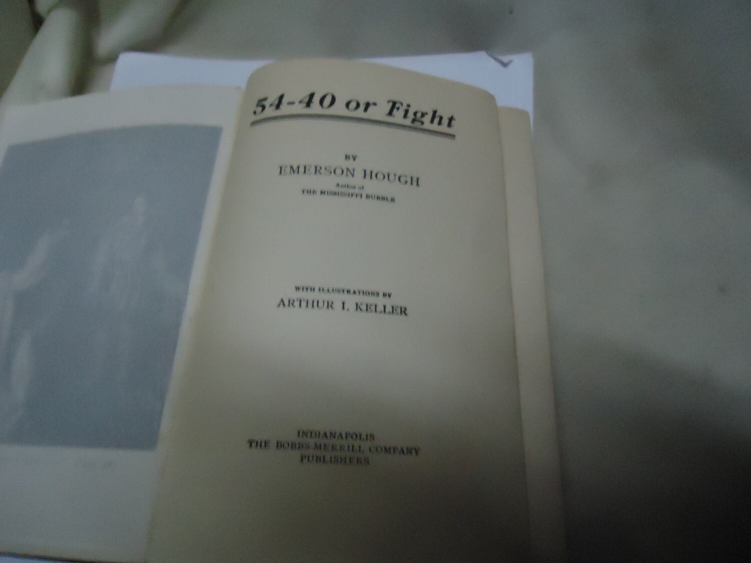 Antique 1909 54 40 Or Fight Hardback Book By Emerson Hough Etsy Ireland