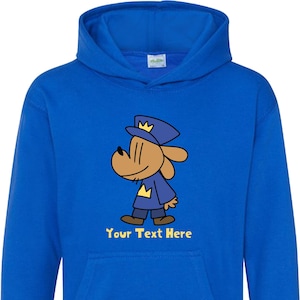 Personalized Dog Man Hoodie, World Book Day Top, Kids Cartoon Character Pullover, Humanoid Animal Dog Sweatshirt, Unisex Adult Kids Hood Top