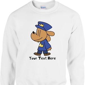 Maglione personalizzato con cane e uomo, maglietta per la giornata mondiale del libro, maglione per bambini con personaggio dei cartoni animati, maglietta con cane umanoide, maglietta unisex per bambini e adulti.
