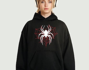 Sweat à capuche rouge Web Guardian, haut Ghost Spider, haut unisexe à capuche