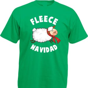 Sheep Fleece Navidad Christmas T-Shirt: Matching Unisex Tee